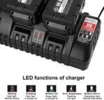 4-Port Fast Charger for Milwaukee 18V 14.4V Li-ion Batteries - Image 3