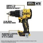 DEWALT 20V MAX XR 4-Tool Cordless Combo Kit, Brushless (DCK449E1P1) - Image 3