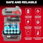 FORBETER 6.0Ah M18 Battery 2-Pack, Compatible with Milwaukee Tools - Image 3