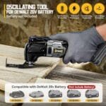 Cordless Oscillating Multi Tool for Dewalt 20V, 6-Speed Brushless Kit - Image 3