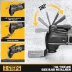Cordless Oscillating Multi Tool for Dewalt 20V, 6-Speed Brushless Kit - Image 5