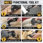 Cordless Oscillating Multi Tool for Dewalt 20V, 6-Speed Brushless Kit - Image 4