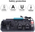4-Port Fast Charger for Milwaukee 18V 14.4V Li-ion Batteries - Image 6