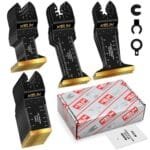 28PCS Titanium Multitool Blades for Wood & Metal - Fits All Brands