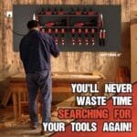 Power Tool Wall Organizer & Charging Dock: 4 Drill Garage Storage Rack - Image 8