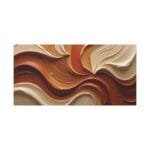 Minimalist Swirl in Earthy Tones – Textured Matte Canvas Wall Art - Image 21