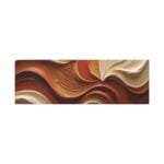 Minimalist Swirl in Earthy Tones – Textured Matte Canvas Wall Art - Image 73