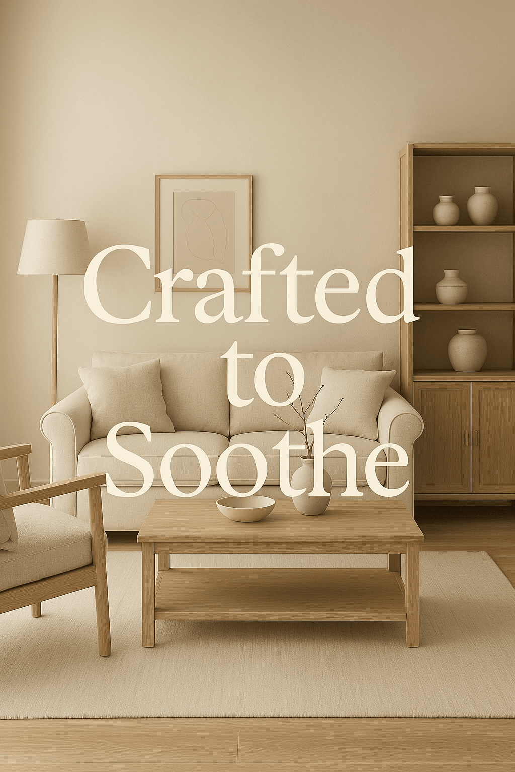 Neutral Tone Pallet Shelf: Bring Calm to Your Living Space