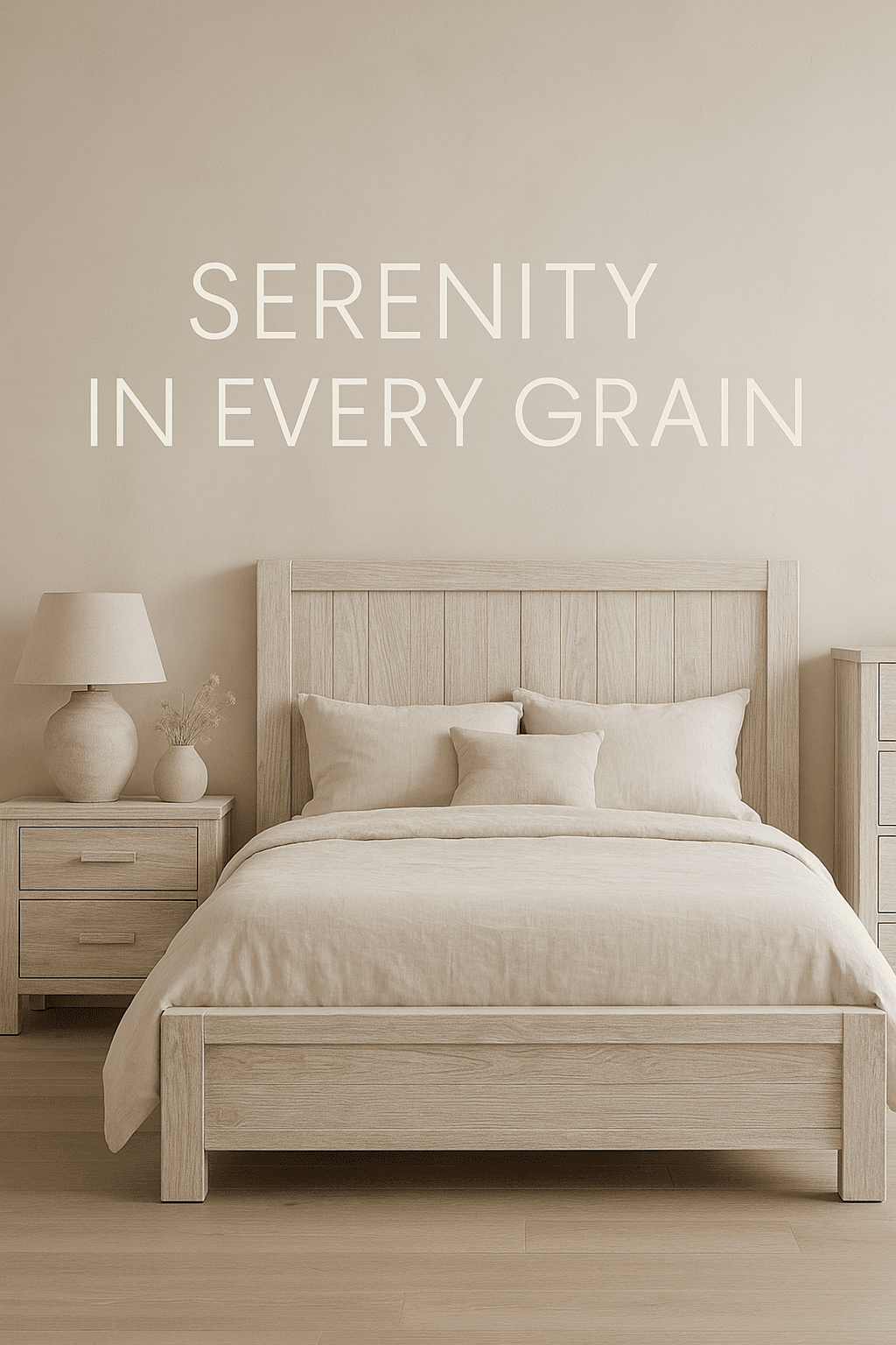 Rustic Neutral Display Cabinet: Artisan-Made Peace for Your Space