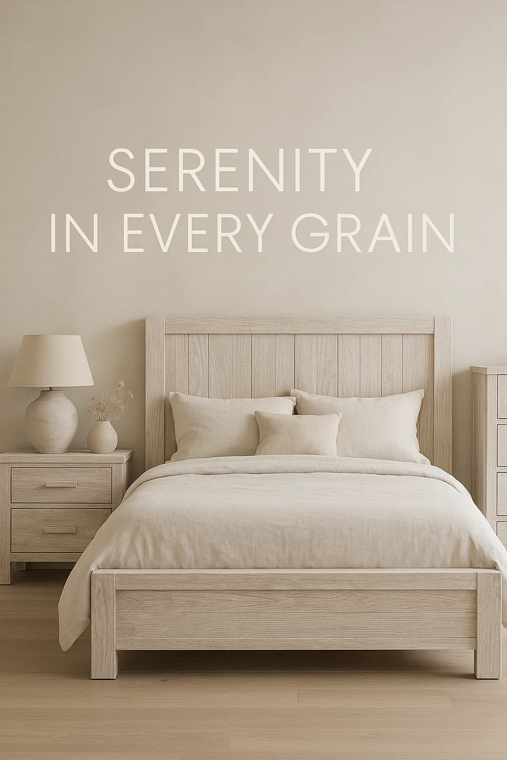 Rustic Neutral Display Cabinet: Artisan-Made Peace for Your Space