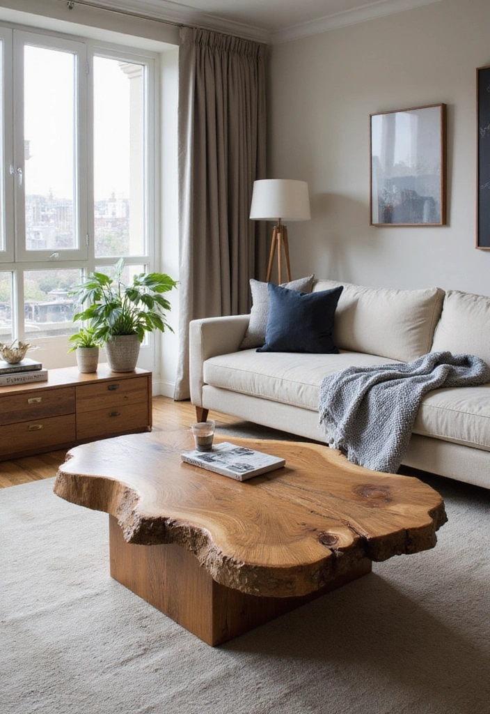 12 Stunning Wood Coffee Tables That'll Add Rustic Charm to Your Living Room (You Won't Believe #5!) - 2. Live Edge Elegance