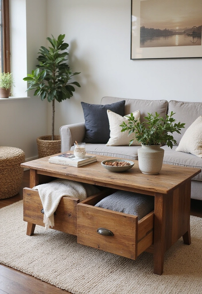 12 Stunning Wood Coffee Tables That'll Add Rustic Charm to Your Living Room (You Won't Believe #5!) - 8. Multi-Functional Marvels