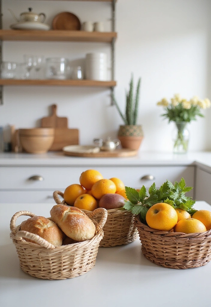15 Genius Kitchen Storage Ideas That'll Make You Say 'Why Didn't I Think of That?!' - 15. Decorative Baskets for Storage
