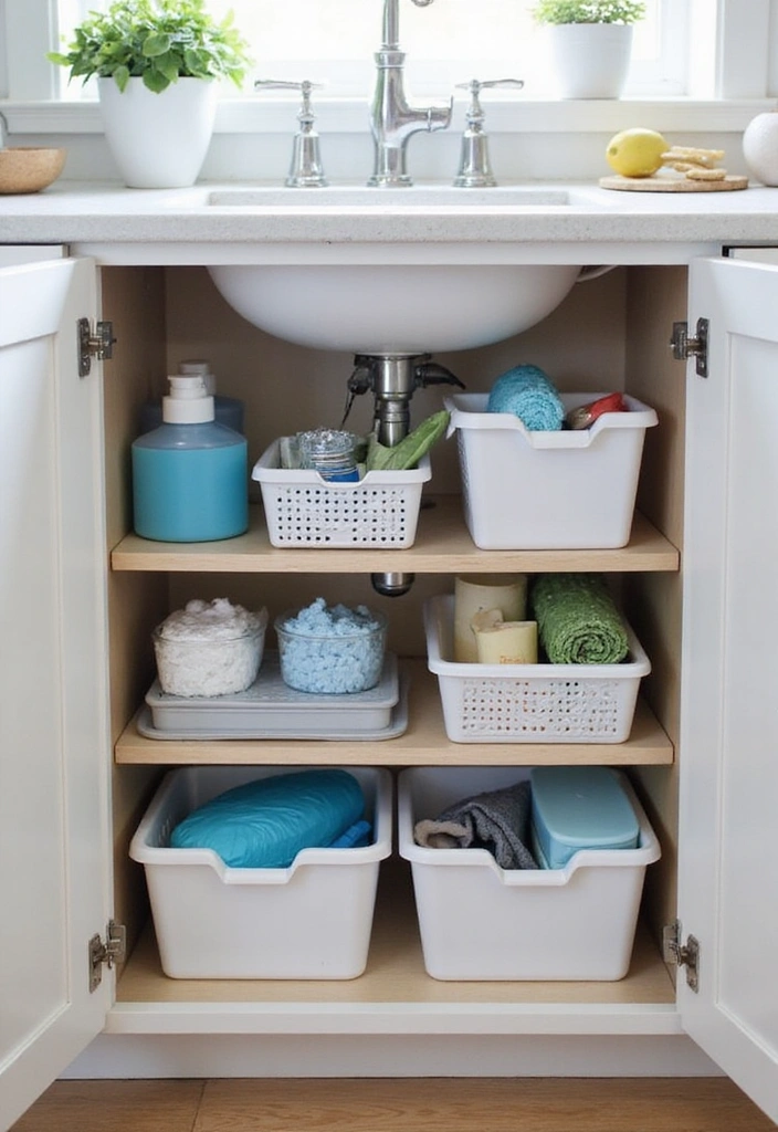 15 Genius Kitchen Storage Ideas That'll Make You Say 'Why Didn't I Think of That?!' - 5. Under-Sink Storage Solutions