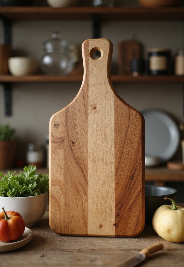 17 Stunning Wooden Cutting Boards That'll Elevate Your Kitchen Game! - 15. The Handcrafted Touch
