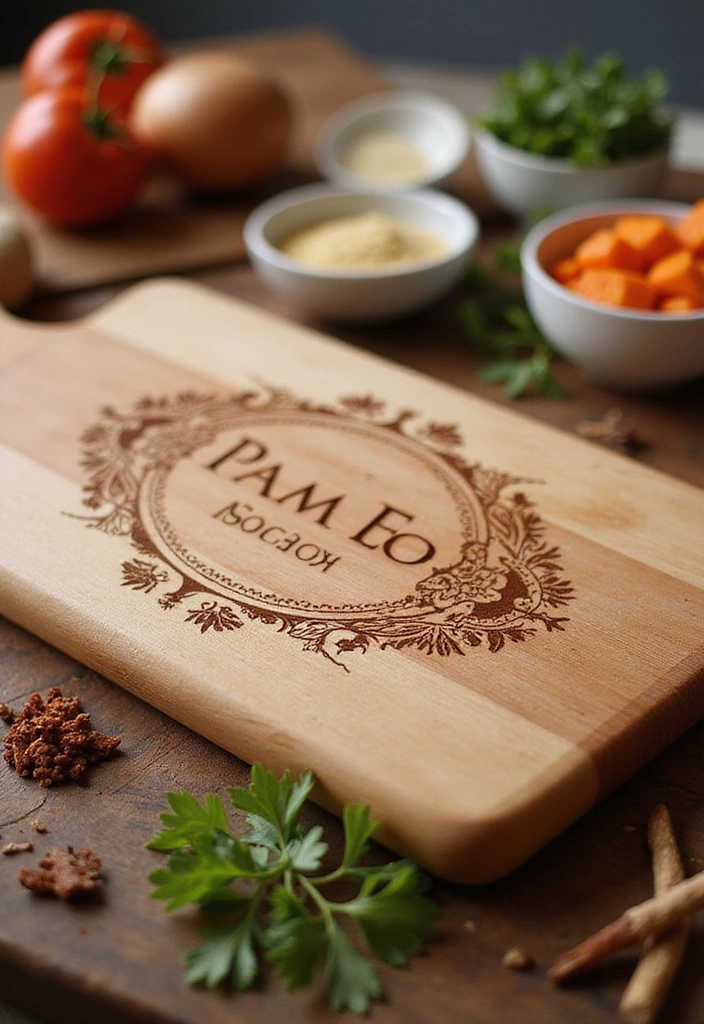17 Stunning Wooden Cutting Boards That'll Elevate Your Kitchen Game! - 8. Personalized Perfection