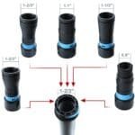 5-in-1 Universal Dust Hose Adapter Kit for Shop Vacs & Power Tools - Image 9