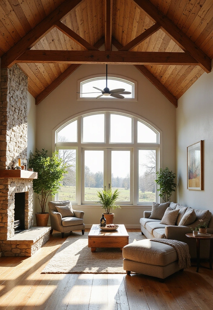21 Cozy Living Room Barndominium Interiors That'll Make You Want to Curl Up Right Now! - 20. Embracing Natural Light