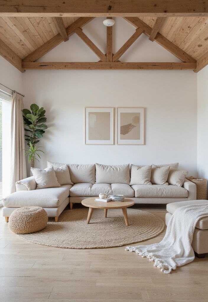 21 Cozy Living Room Barndominium Interiors That'll Make You Want to Curl Up Right Now! - 6. Minimalist Scandinavian Inspiration