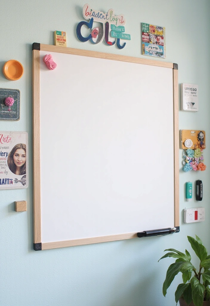 25 DIY Home Decor Projects That'll Transform Your Space on a Budget! - 17. DIY Magnetic Dry Erase Board