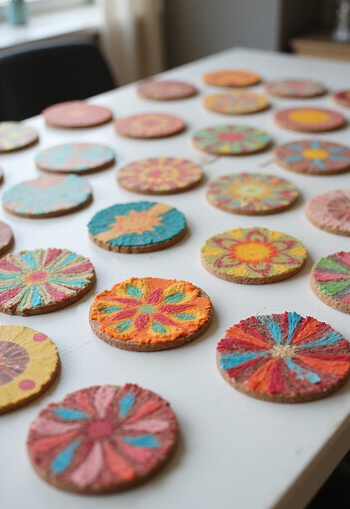 25 DIY Home Decor Projects That'll Transform Your Space on a Budget! - 18. Customized Coasters