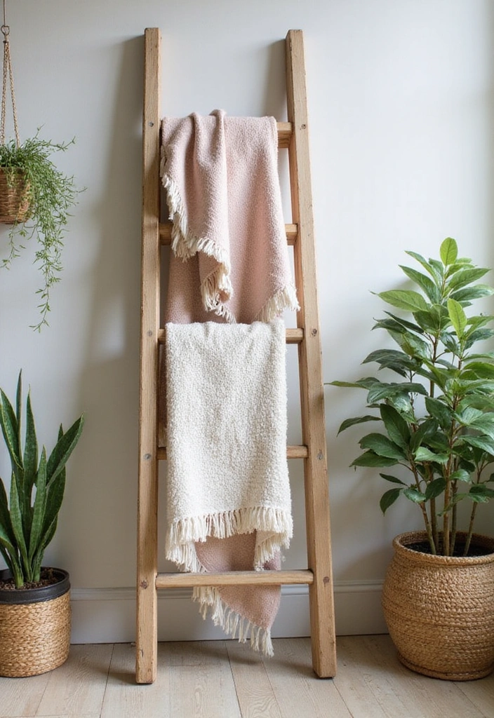 25 DIY Home Decor Projects That'll Transform Your Space on a Budget! - 19. DIY Decorative Ladder