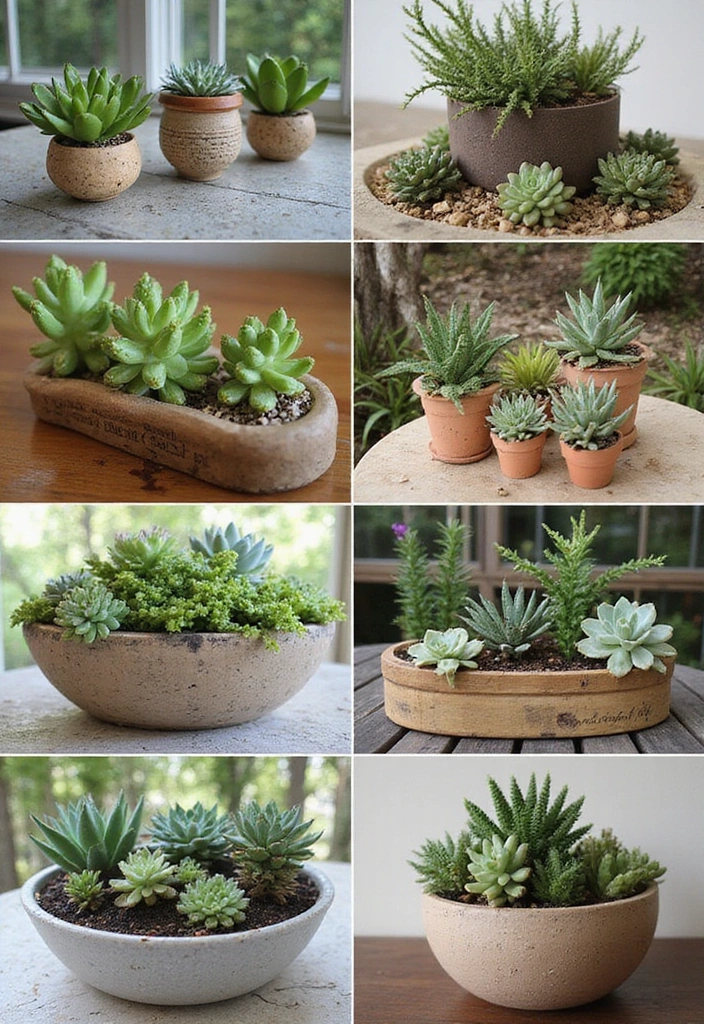 25 DIY Home Decor Projects That'll Transform Your Space on a Budget! - 23. DIY Succulent Planters