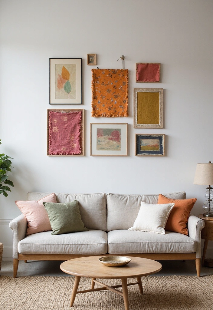 25 DIY Home Decor Projects That'll Transform Your Space on a Budget! - 5. DIY Fabric Wall Art