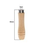 Wooden File Handles 20Pcs | 4mm Carpentry Tool Accessories with Rings - Image 4