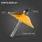 Premium Router Bit Set: 1/4" Cabinet Door Woodworking Tools 3PCS - Image 5