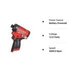 Milwaukee M12 FUEL 1/4" Hex Impact Driver - 12V Cordless Power Tool - Image 5