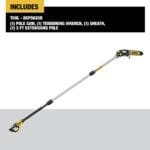 DEWALT 20V MAX XR Brushless Cordless Pole Saw DCPS620B Tool Only - Image 2