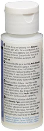 DecoArt DuraClear Gloss Varnish 2oz - Premium Clear Coat Finish - Image 2