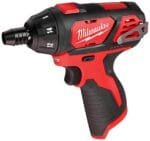 Milwaukee M12 12V Li-Ion 1/4" Hex Cordless Screwdriver Tool-Only