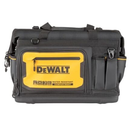 DEWALT 20" Pro Waterproof Tool Bag - Heavy-Duty Tote w/ Organizers