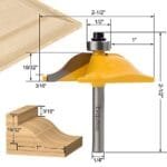 Premium Router Bit Set: 1/4" Cabinet Door Woodworking Tools 3PCS - Image 2