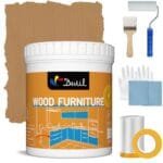 Eco-Friendly Wood Furniture Paint - Matte Light Oak Brown Acrylic 32oz
