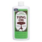 Pure Tung Oil Wood Finish: Food Safe Waterproof Sealer 16oz