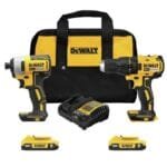 DEWALT 20V MAX Brushless Drill & Impact Driver Kit w/ 2 Batteries