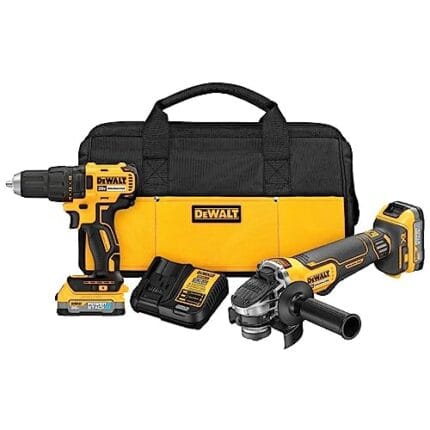 DEWALT 20V MAX Cordless Drill & Grinder Combo Kit w/ Batteries DCK231E2
