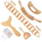 5-in-1 Wood Lymphatic Massage Tools Kit for Body Sculpting & Pain Relief
