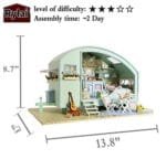 Time Travel DIY Dollhouse Kit - 3D Puzzle with LED & Music Box - Image 6