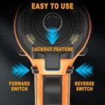 MICWELL 20V Brushless Impact Driver 2300 In-lbs 4-Speed LED Light - Image 7