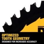 DEWALT 10" 40T Ultra Sharp Carbide Fine Finish Table Saw Blade DWA11040 - Image 6