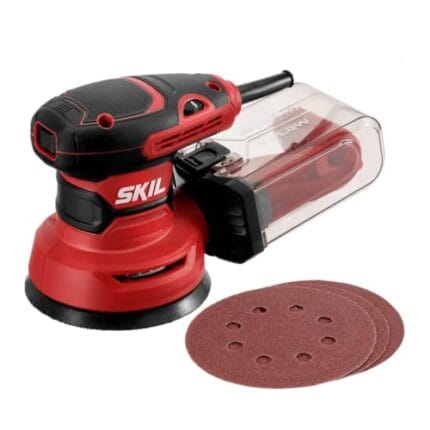 SKIL 5" Cyclonic Orbital Sander | Dust Collection Box & 3pc Sheets
