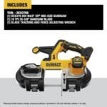 DEWALT 20V MAX XR Cordless Bandsaw | Brushless | 3-3/8" Cut | DCS378B - Image 2