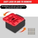 Milwaukee M18 Battery Wall Mount Holder 10-Pack | Tool Storage Organizer - Image 5