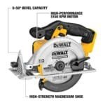 DEWALT 20V MAX 6-1/2" Cordless Circular Saw | 50° Bevel | DCS391B - Image 2