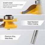 Premium Router Bit Set: 1/4" Cabinet Door Woodworking Tools 3PCS - Image 4