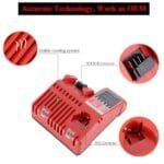 Fast M-18 M-12 Battery Charger for Milwaukee 12V-18V Lithium Tools - Image 3